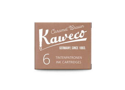 Caramel Brown, Kaweco Ink Cartridge, Pack of 6