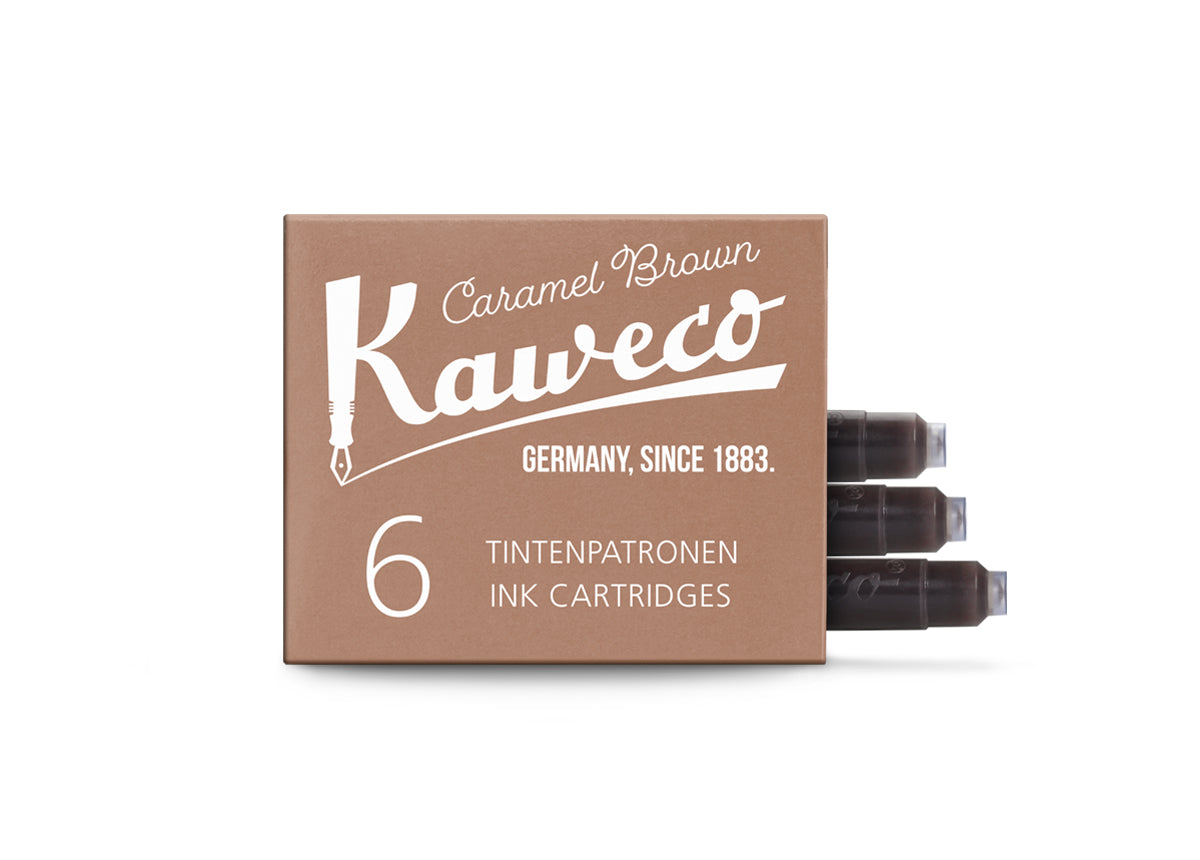 Caramel Brown, Kaweco Ink Cartridge, Pack of 6