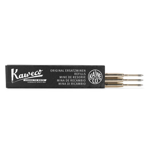 Kaweco G2 Ball Pen Refill, 0.8 / 1.0 / 1.4mm, Black / Blue