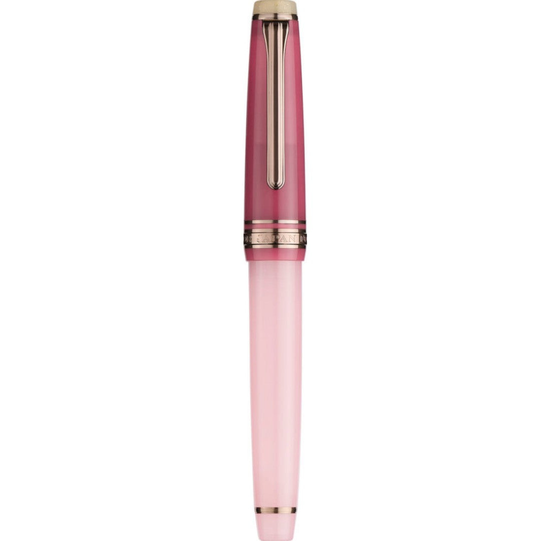 [Overseas Exclusive] Pink Rose, Dried Flower Fountain Pen, MF Nib