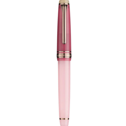 [Overseas Exclusive] Pink Rose, Dried Flower Fountain Pen, MF Nib