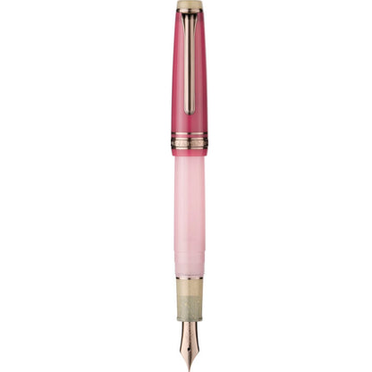 [Overseas Exclusive] Pink Rose, Dried Flower Fountain Pen, MF Nib