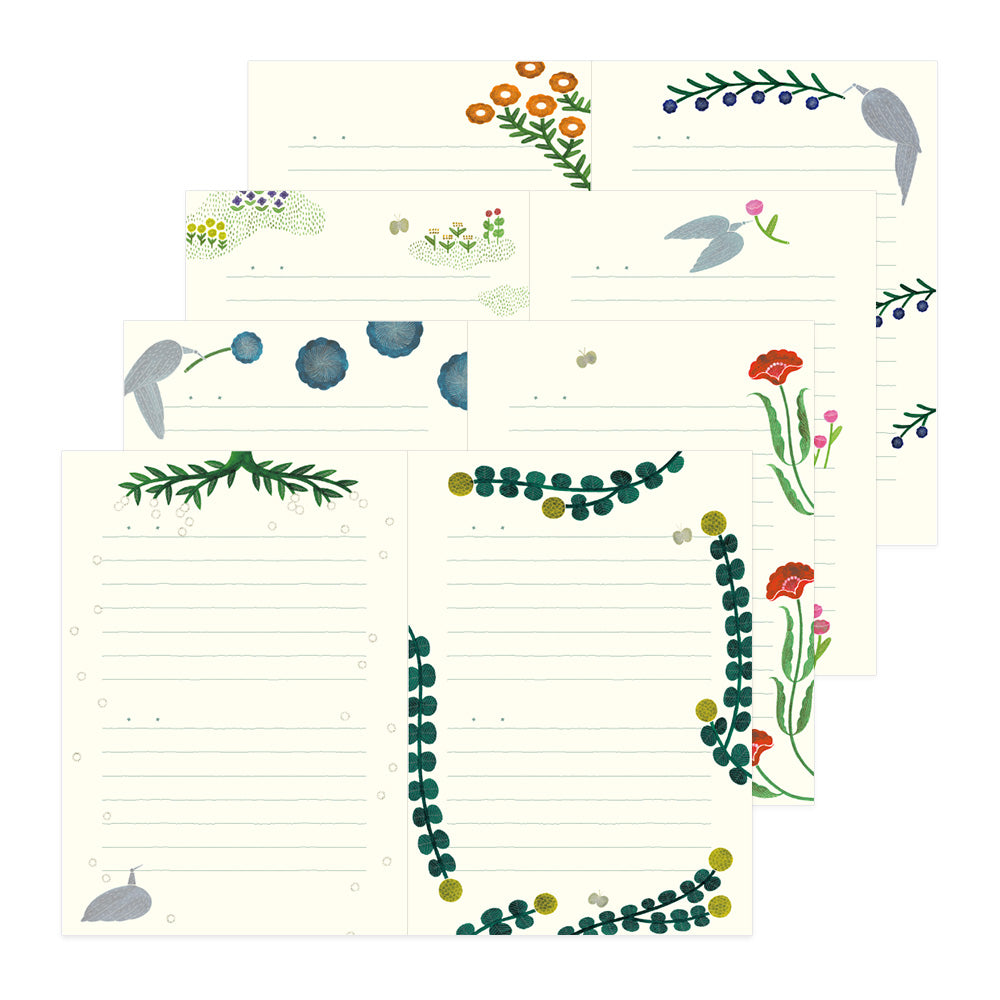 midori, Flower & Bird, Diary Soft, One Page Two Day