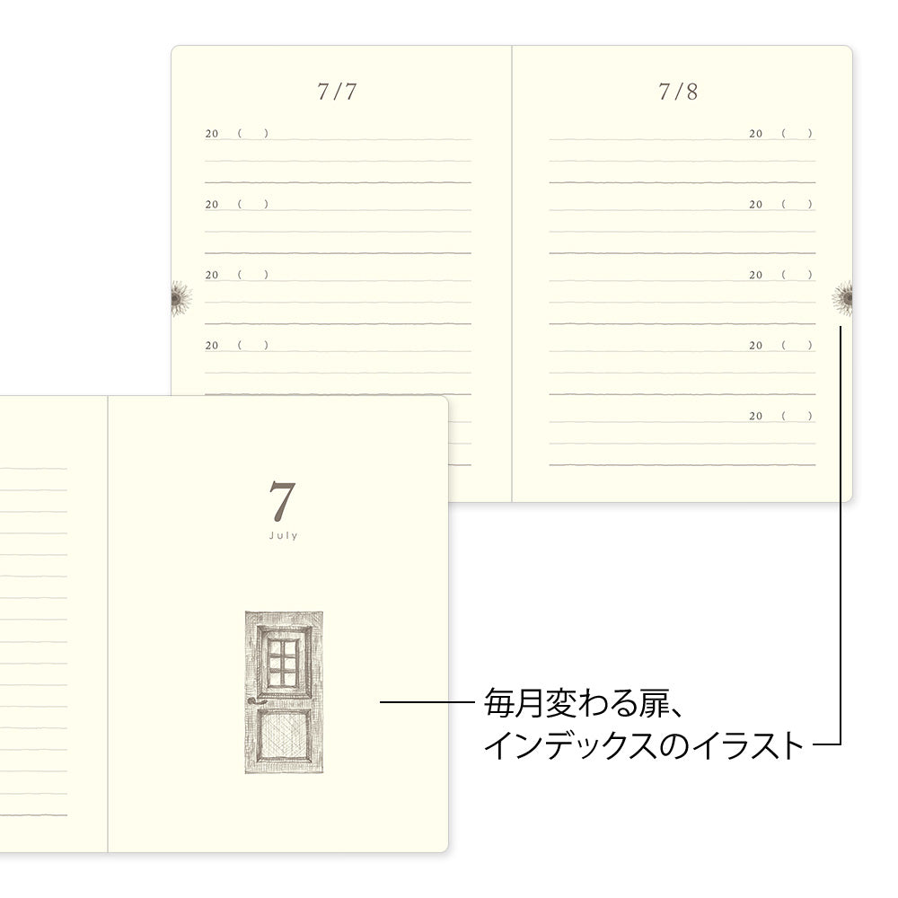 Gate Mini Light Green, 5-Year Diary