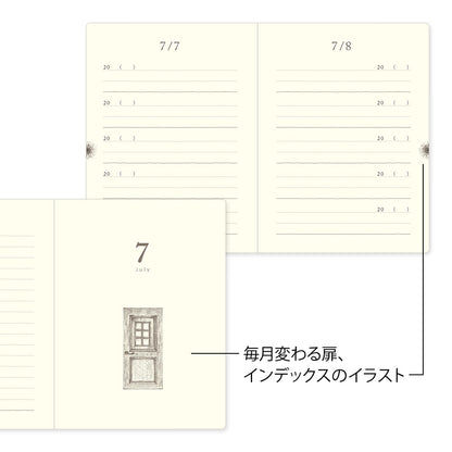 Gate Mini Light Green, 5-Year Diary