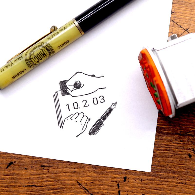 墨水筆｜36mm 日付印