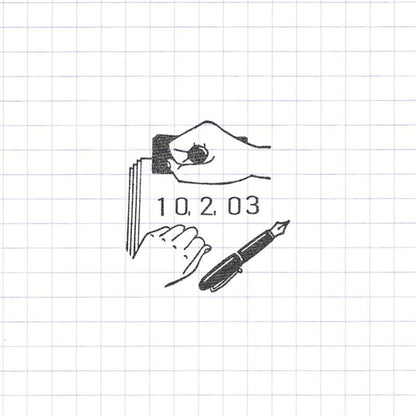 墨水筆｜36mm 日付印