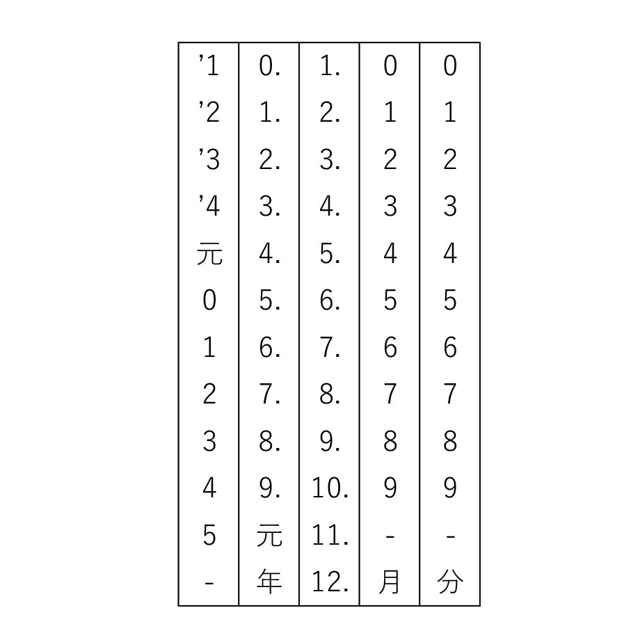 墨水筆｜36mm 日付印