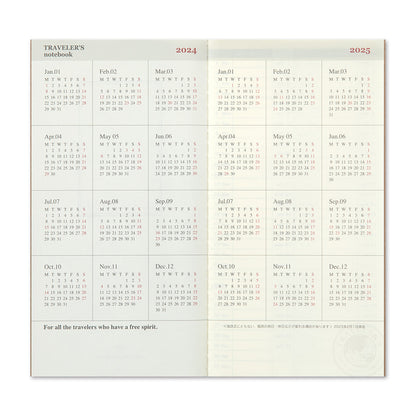 TRAVELER'S notebook, 2024 Weekly Vertical, Refill Regular Size
