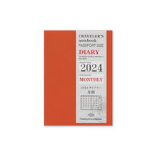 Load image into Gallery viewer, **Pre-Order** TRAVELER&#39;S notebook, 2024 Monthly, Refill Passport Size
