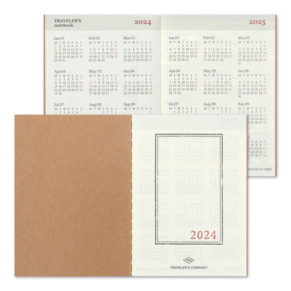 TRAVELER'S notebook, 2024 Monthly, Refill Passport Size