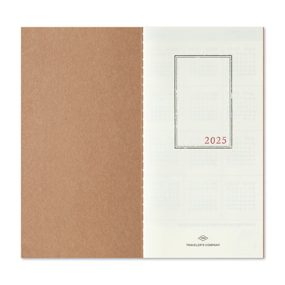 TRAVELER'S notebook, 2025 Monthly, Refill Regular Size