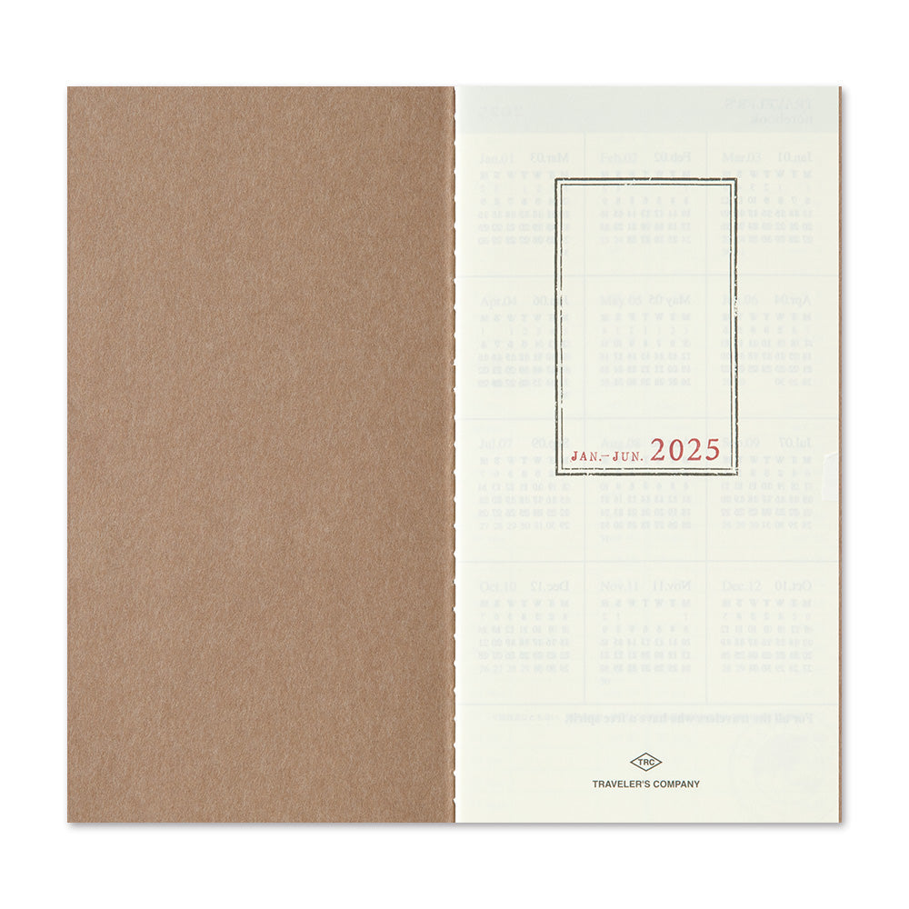 TRAVELER'S notebook, 2025 Weekly + Memo, Refill Regular Size