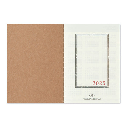 TRAVELER'S notebook, 2025 Monthly, Refill Passport Size