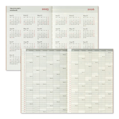 TRAVELER'S notebook, 2025 Monthly, Refill Passport Size