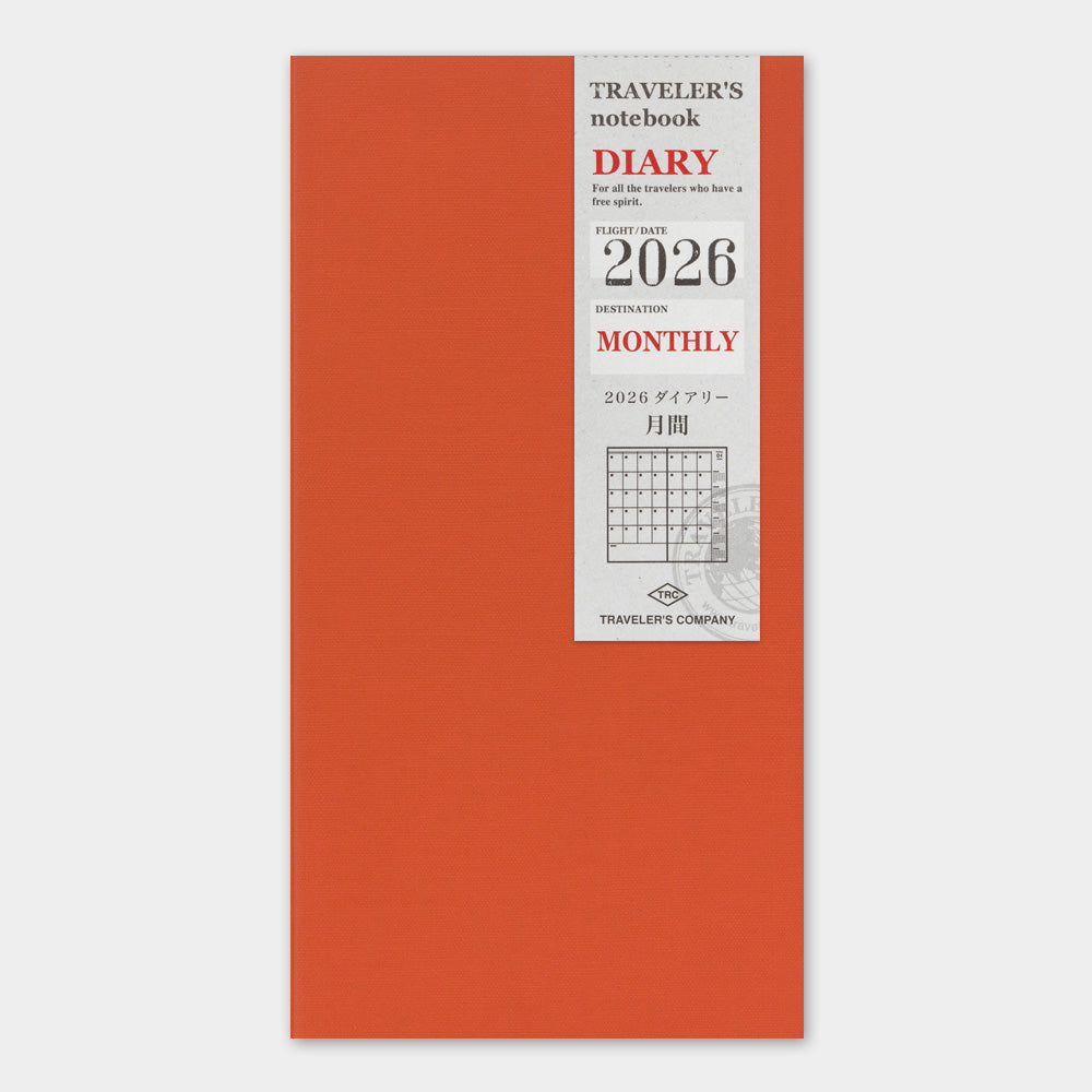 TRAVELER'S notebook, 2026 Monthly, Refill Regular Size