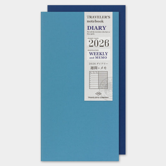 TRAVELER'S notebook, 2026 Weekly + Memo, Refill Regular Size