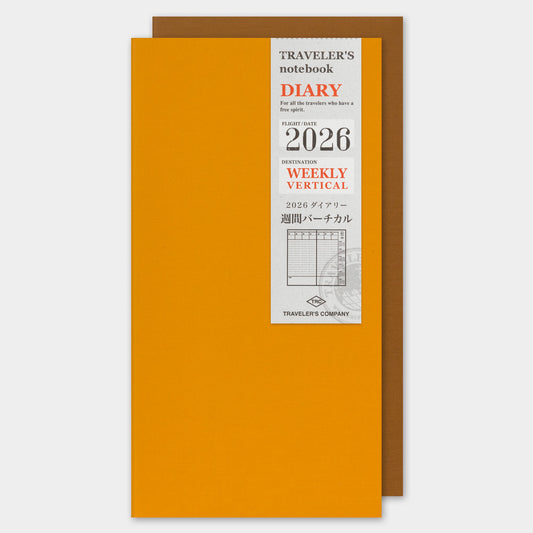 TRAVELER'S notebook, 2026 Weekly Vertical, Refill Regular Size