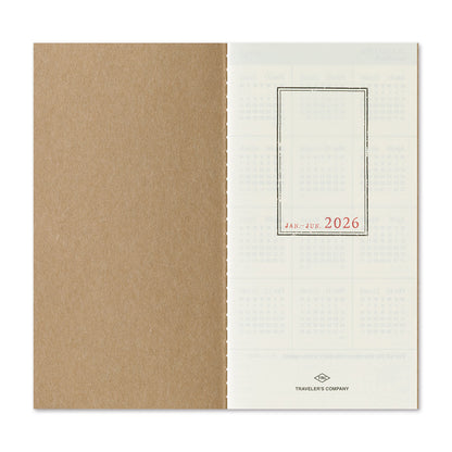 TRAVELER'S notebook, 2026 Weekly Vertical, Refill Regular Size