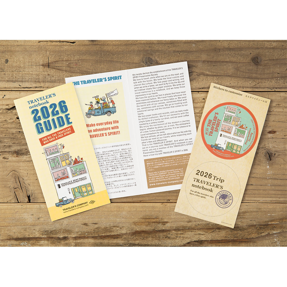 TRAVELER'S notebook, 2026 Weekly Vertical, Refill Regular Size