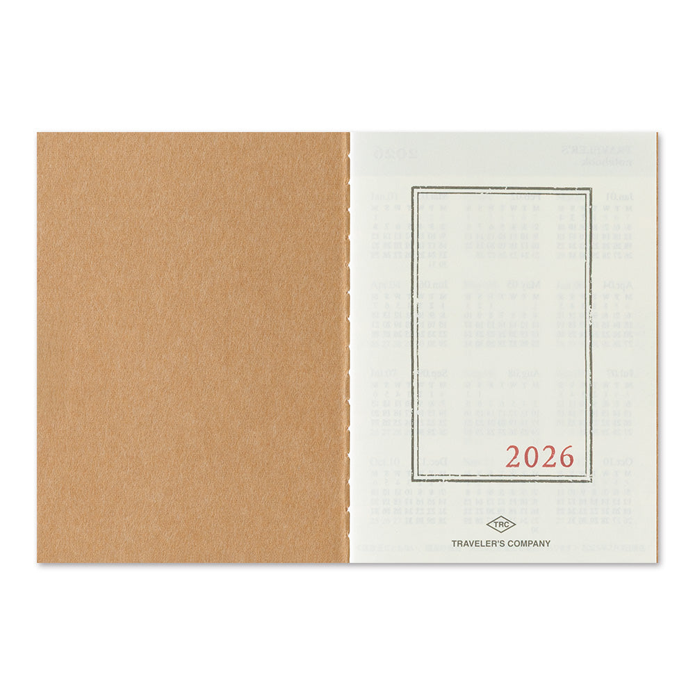 TRAVELER'S notebook, 2026 Monthly, Refill Passport Size