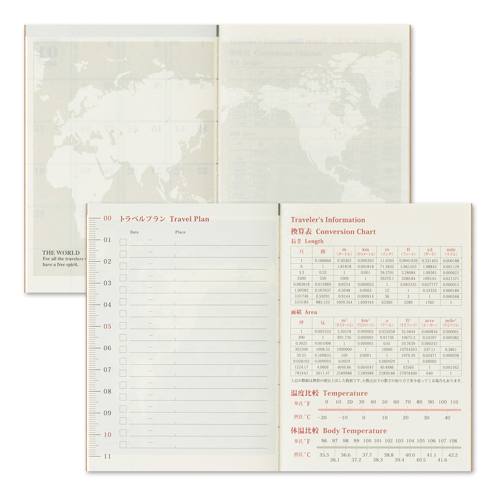 TRAVELER'S notebook, 2026 Monthly, Refill Passport Size