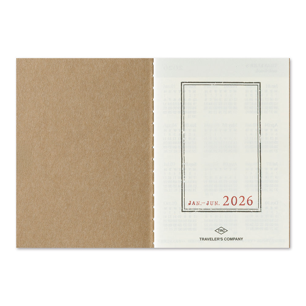 TRAVELER'S notebook, 2026 Weekly, Refill Passport Size