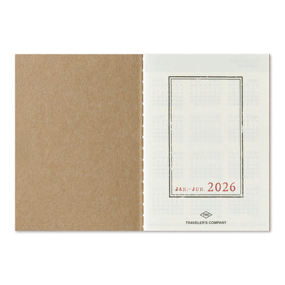 TRAVELER'S notebook, 2026 Weekly, Refill Passport Size