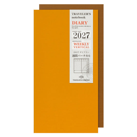 TRAVELER'S notebook, 2027 Weekly Vertical, Refill Regular Size