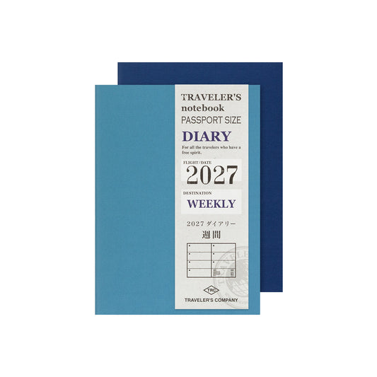 [Pre-Order] TRAVELER'S notebook, 2027 Weekly, Refill Passport Size
