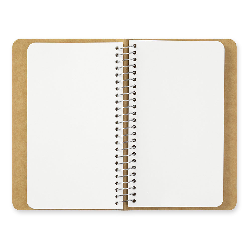 A6 Slim Blank MD Paper White, SPIRAL RING NOTEBOOK
