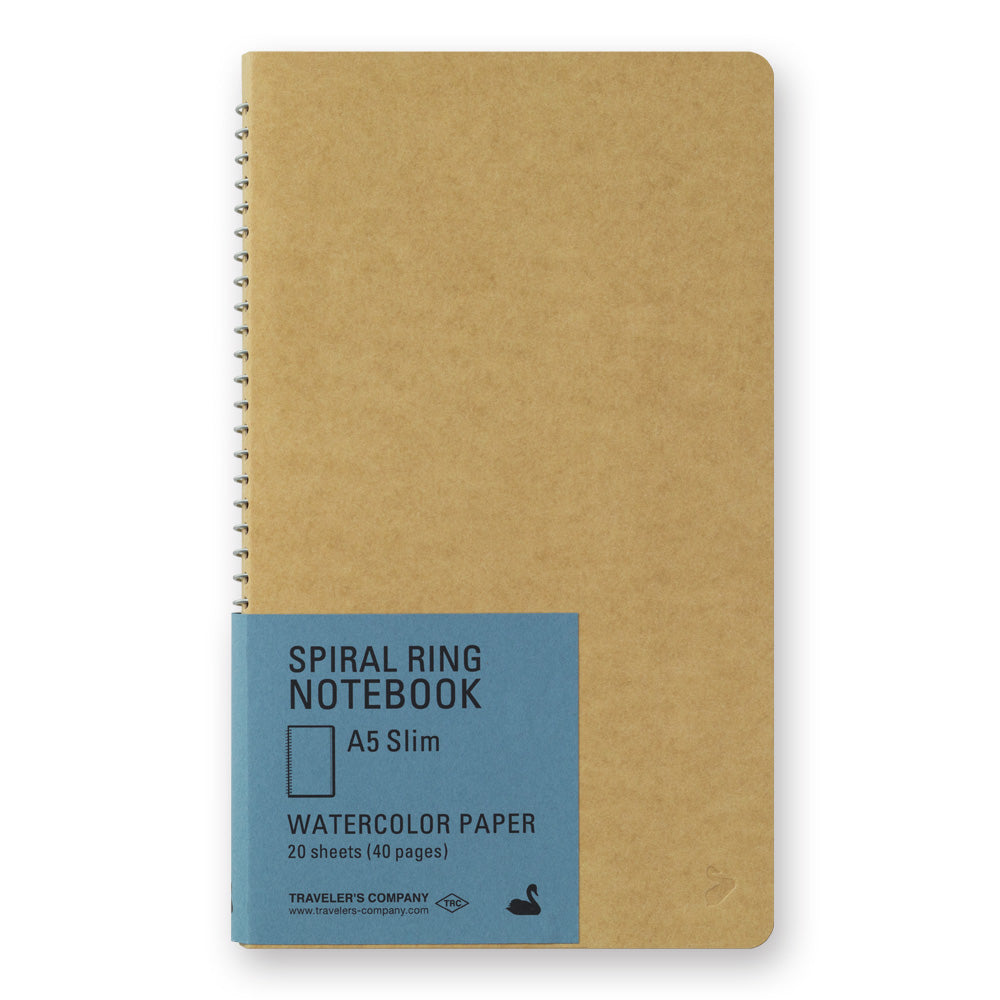 A5 Slim Watercolour Paper, SPIRAL RING NOTEBOOK