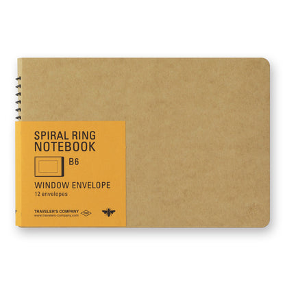 B6 Window Envelope, SPIRAL RING NOTEBOOK
