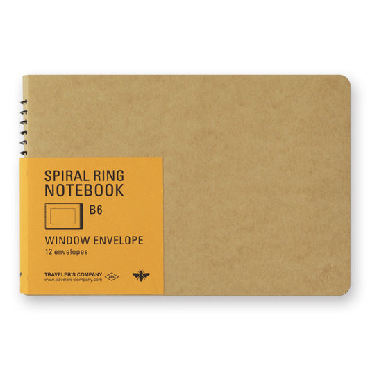 B6 Window Envelope, SPIRAL RING NOTEBOOK