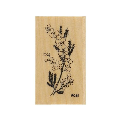 Mimosa, "I Love Stamp" Wooden Rubber Stamp