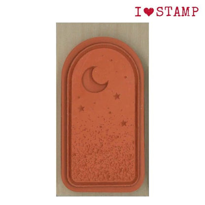 月夜的天空｜”I Love Stamp” 木頭印章