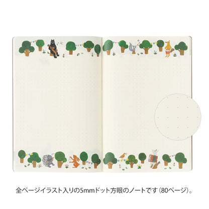 Forest Animal, Yuru Log Notebook B6