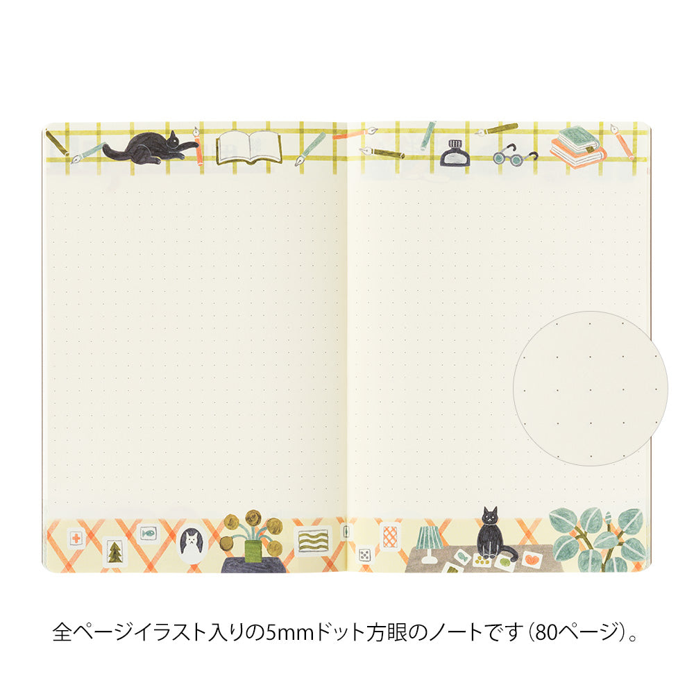 Cat, Yuru Log Notebook B6