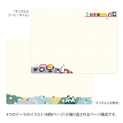 Cat, Yuru Log Notebook B6