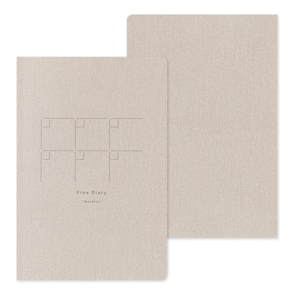 Free Diary Monthly, Yuru Log Notebook B6