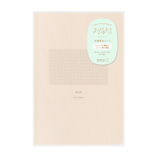 Grid 2x2mm, Yuru Log Notebook B6