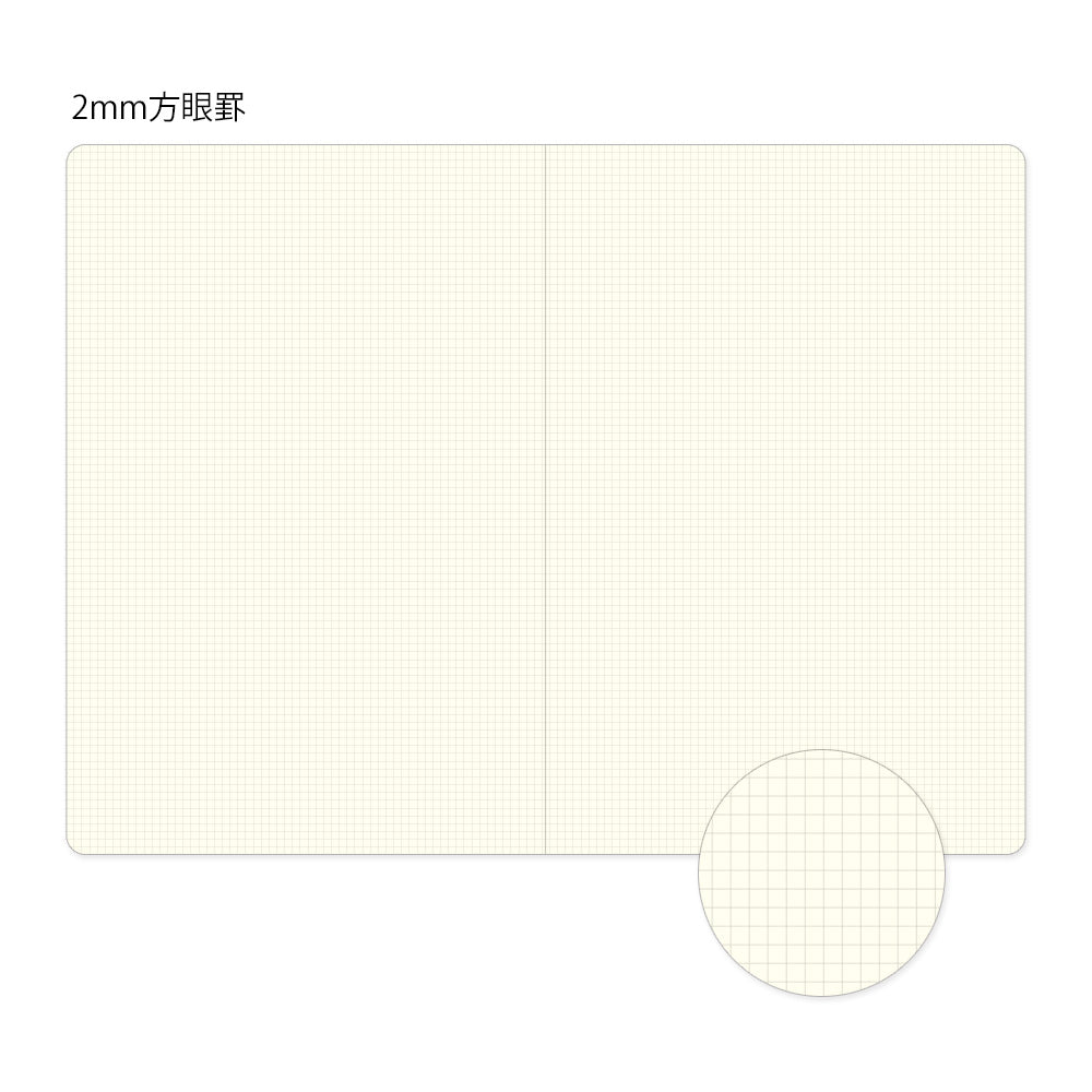 Grid 2x2mm, Yuru Log Notebook B6