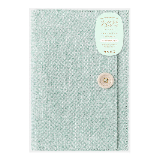 Light Blue Cloth Notebook Cover B6, Yuru Log