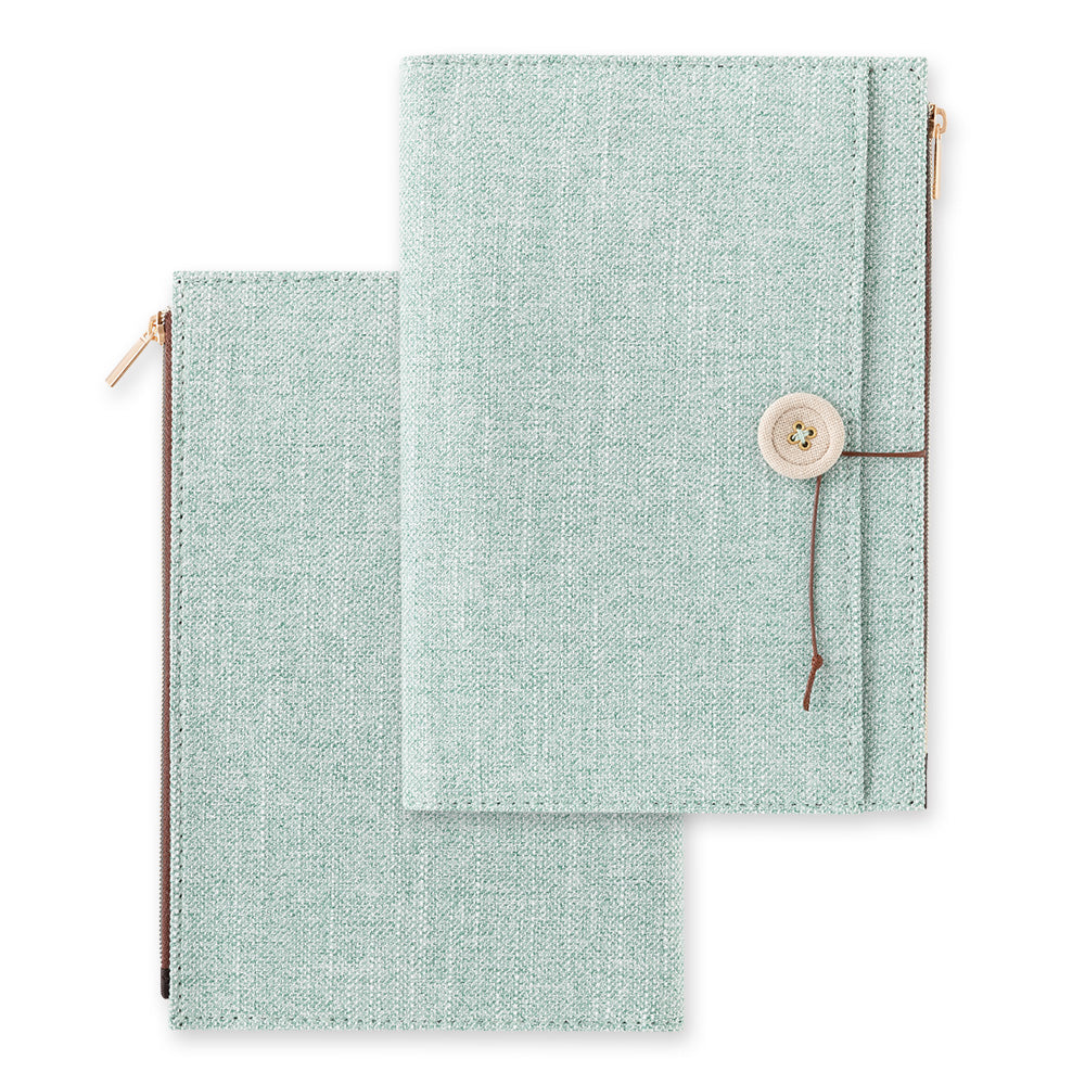 Light Blue Cloth Notebook Cover B6, Yuru Log