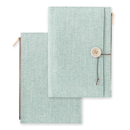 Light Blue Cloth Notebook Cover B6, Yuru Log