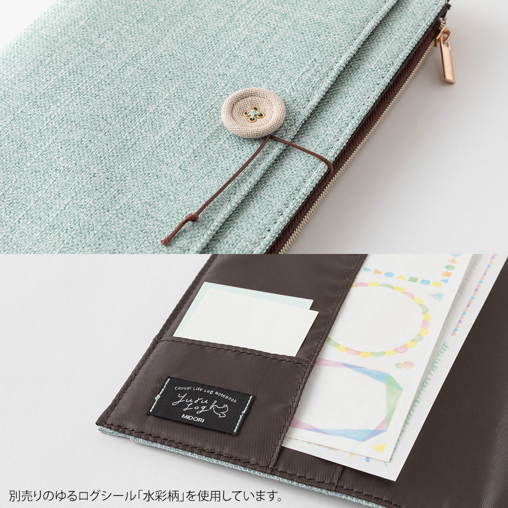 Light Blue Cloth Notebook Cover B6, Yuru Log