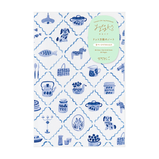 Blue Nordic, Yuru Log Notebook B6