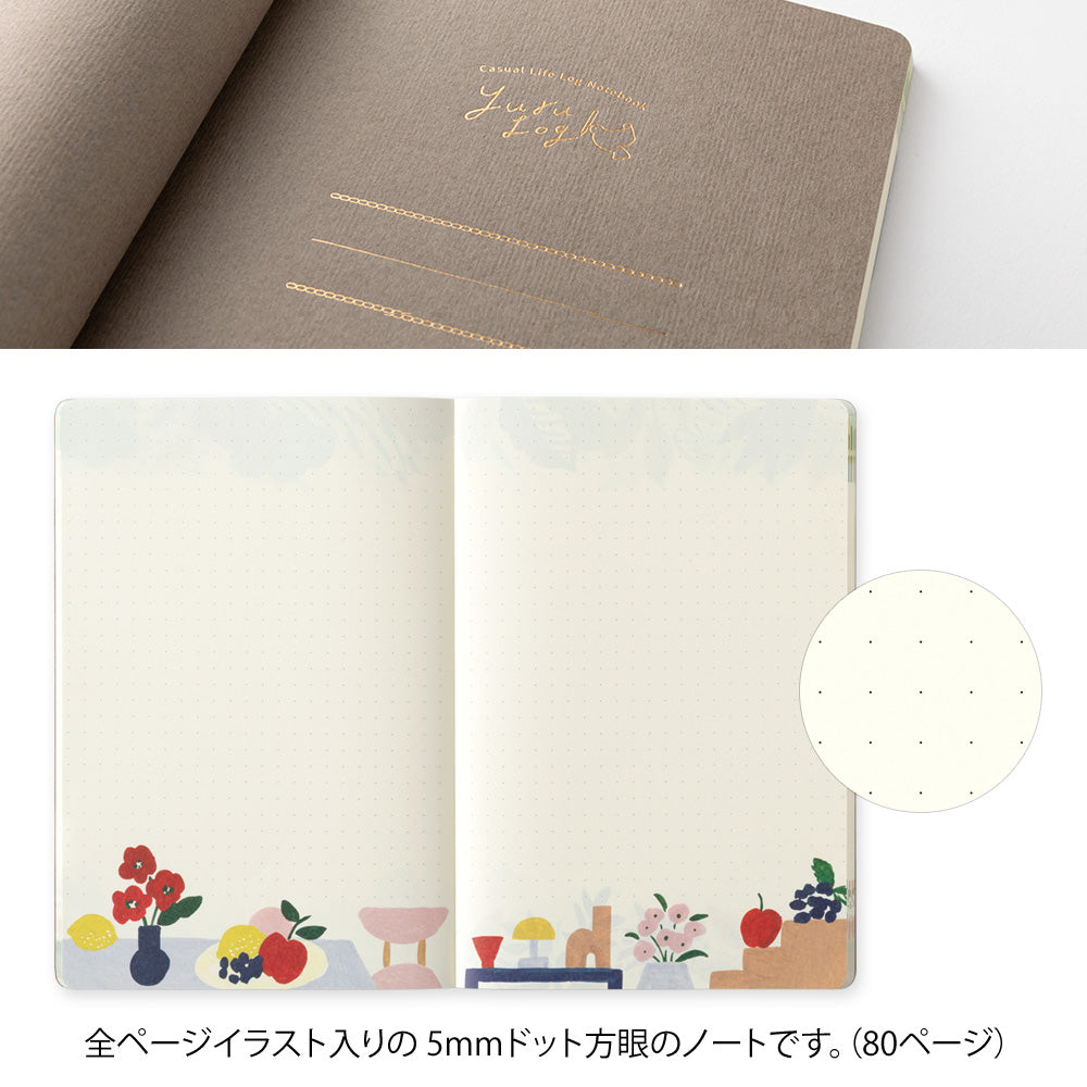 Motif Textile, Yuru Log Notebook B6