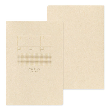 Free Diary Monthly, Yuru Log Notebook B6