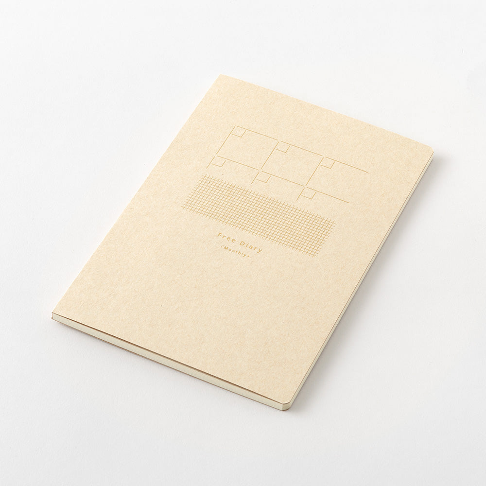 Free Diary Monthly, Yuru Log Notebook B6